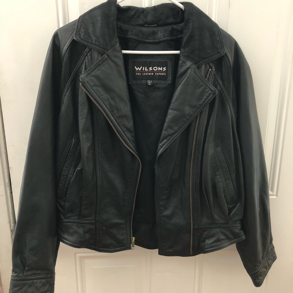 Wilson leather bomber jacket
